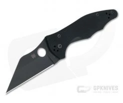 Spyderco Yojimbo 2 Black S30V Blade Black G10 Compression Lock Folder C85GPBBK2
