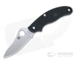 Spyderco UK Penknife UKPK Drop Point BD1N Black FRN Slip Joint Folder C94PBK3