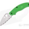 Spyderco UK Penknife Salt UKPK Serrated LC200N Green FRN Slip Joint Folder C94SGR