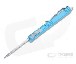 Microtech UTX-70 CA S/E Stonewashed M390 Turquoise California Legal OTF Automatic CA148-10TQ -Default Template 4 ca148 10tq m390 3