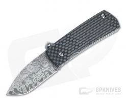 D Rocket Design Shamsher Crossbones M390 Carbon Fiber “Paw Claw” Automatic Knife 0031