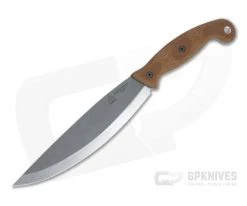 TOPS Knives Earth Skills Knife Matt Graham Short Machete Tan Micarta ESK-01