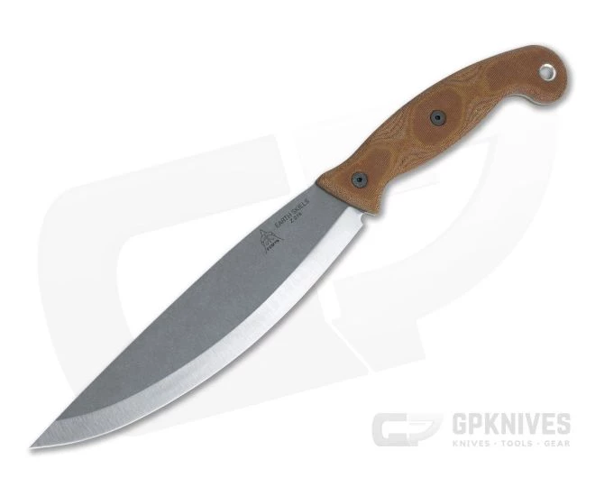 TOPS Knives Earth Skills Knife Matt Graham Short Machete Tan Micarta ESK-01 1 TOPS Knives Earth Skills Knife Matt Graham Short Machete Tan Micarta ESK-01