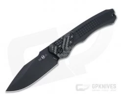 Heretic Knives Wraith Auto Tactical S/E Black Elmax Bolstered Integral Black Automatic Knife H000-4A-T