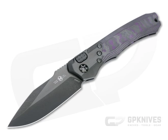 Heretic Knives Wraith Auto S/E Two-Tone DLC Elmax Purple Camo Carbon Fiber Automatic H000-6A-PUCF 1 Heretic Knives Wraith Auto S/E Two-Tone DLC Elmax Purple Camo Carbon Fiber Automatic H000-6A-PUCF