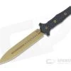 Heretic Knives Nephilim Dagger Gold TiNi Elmax Carbon Fiber Fixed Blade H003-9A-CF