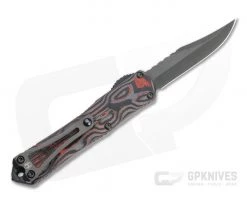 Heretic Knives Manticore-S Bowie DLC Elmax Orange Camo Carbon Fiber OTF Automatic H022B-6A-ORCF