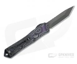 Heretic Knives Manticore-S Tanto DLC Elmax Purple Camo Carbon Fiber OTF Automatic H023-6A-PUCF