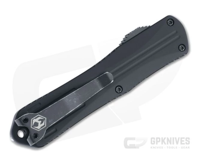 Heretic Knives Manticore-E Recurve Battleworn Black Elmax Fluted OTF Automatic H029-8A 2 Heretic Knives Manticore-E Recurve Battleworn Black Elmax Fluted OTF Automatic H029-8A - Image 2