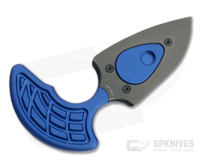 Heretic Knives Sleight Modular Push Dagger Black DLC 20CV Blue Fixed Blade H050-6A-BLU 3 Heretic Knives Sleight Modular Push Dagger Black DLC 20CV Blue Fixed Blade H050-6A-BLU - Image 3
