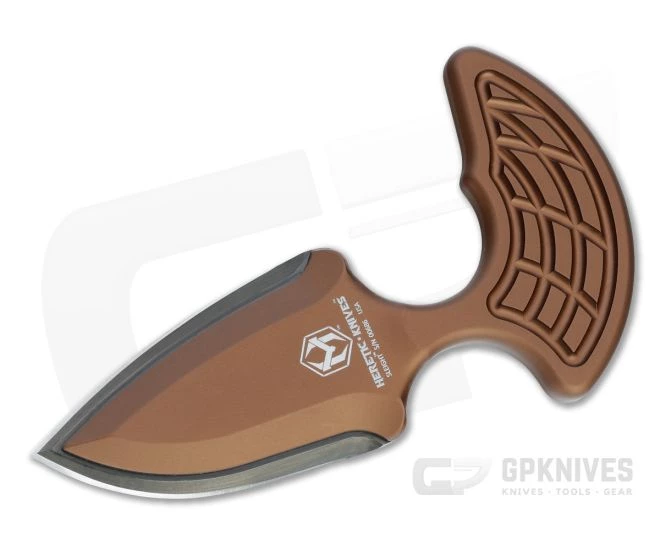 Heretic Knives Sleight Modular Push Dagger Black DLC 20CV Bronze Fixed Blade H050-6A-BRZ 1 Heretic Knives Sleight Modular Push Dagger Black DLC 20CV Bronze Fixed Blade H050-6A-BRZ