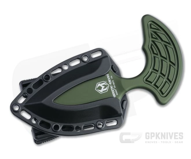 Heretic Knives Sleight Modular Push Dagger Black DLC 20CV Green Fixed Blade H050-6A-GRN 2 Heretic Knives Sleight Modular Push Dagger Black DLC 20CV Green Fixed Blade H050-6A-GRN - Image 2