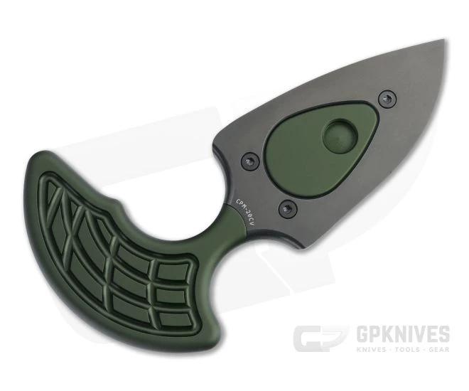 Heretic Knives Sleight Modular Push Dagger Black DLC 20CV Green Fixed Blade H050-6A-GRN 3 Heretic Knives Sleight Modular Push Dagger Black DLC 20CV Green Fixed Blade H050-6A-GRN - Image 3
