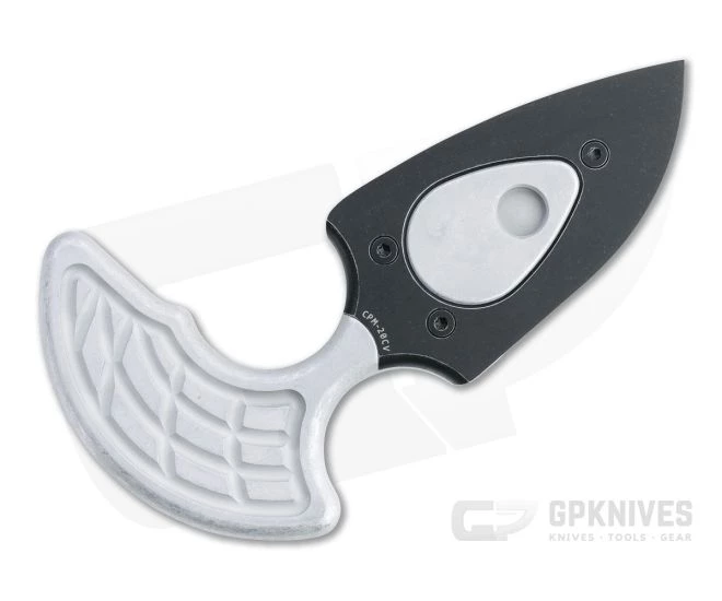 Heretic Knives Sleight Modular Push Dagger Battleworn Black 20CV Blizzardworn Fixed Blade H050-8A-BLIZZARD 3 Heretic Knives Sleight Modular Push Dagger Battleworn Black 20CV Blizzardworn Fixed Blade H050-8A-BLIZZARD - Image 3