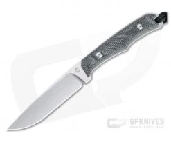 Chris Reeve Inyoni Stonewashed S45VN Black Canvas Micarta Fixed Blade
