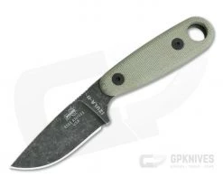 ESEE Izula II Black Oxide Fixed Blade Micarta Neck Knife