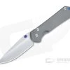 Chris Reeve Large Sebenza 31 Drop Point Stonewashed S45VN Titanium Folder