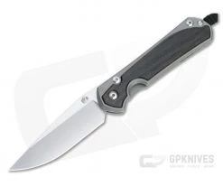Chris Reeve Large Sebenza 31 Stonewashed S45VN Bog Oak Inlay Silver Hardware Folding Knife 011