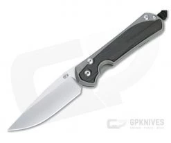 Chris Reeve Large Sebenza 31 Stonewashed S45VN Bog Oak Inlay Silver Hardware Folding Knife 014