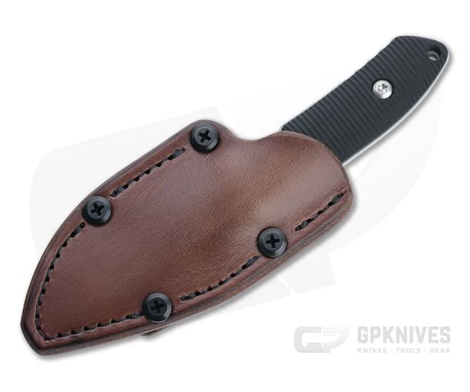 Protech Knives Les George SBR Fixed Satin S35VN Black G10 Leather Sheath EDC Fixed Blade LG502-SATIN 2 Protech Knives Les George SBR Fixed Satin S35VN Black G10 Leather Sheath EDC Fixed Blade LG502-SATIN - Image 2