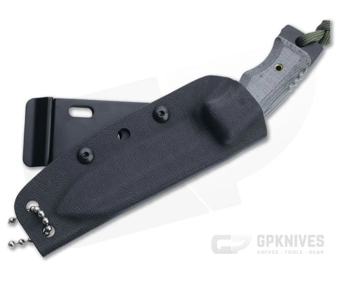 TOPS Mini Eagle Black 1095 Black Linen Micarta Fixed Blade Knife MINE-01 2 TOPS Mini Eagle Black 1095 Black Linen Micarta Fixed Blade Knife MINE-01 - Image 2