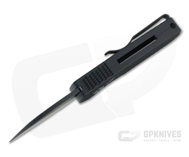 Protech Runt 5 Automatic Wharncliffe Blackout DLC 20CV Textured Aluminum Folder R5106 3 Protech Runt 5 Automatic Wharncliffe Blackout DLC 20CV Textured Aluminum Folder R5106 - Image 3