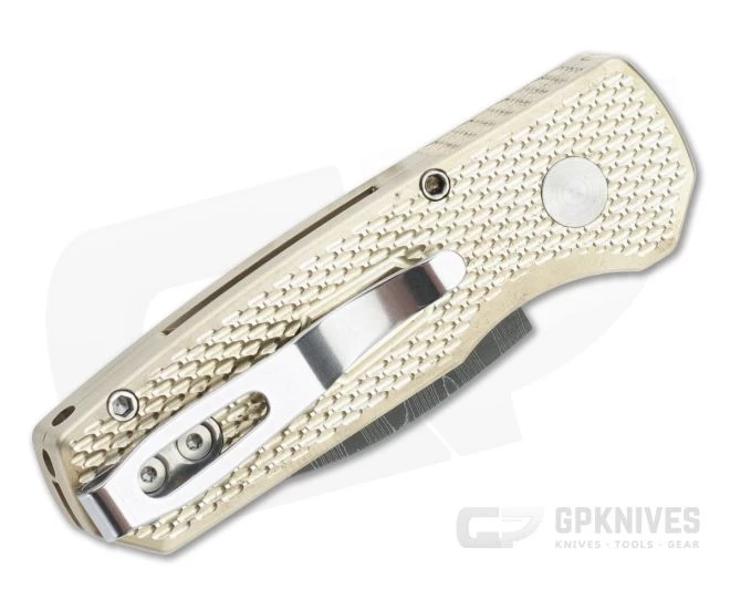 Protech Runt 5 Damascus Wharncliffe Blade 2022 LTD #45 Textured Bronze Aluminum Automatic R5111-D-03 2 Protech Runt 5 Damascus Wharncliffe Blade 2022 LTD #45 Textured Bronze Aluminum Automatic R5111-D-03 - Image 2