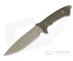 Spartan Harsey Difensa FDE S45VN Green Micarta Kydex Sheath Fixed Blade 19DEGRKYTN