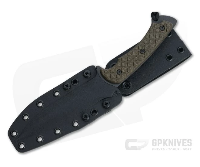 Spartan Blades Ares Fighter Black Blade Green Micarta Black Kydex 2 Spartan Blades Ares Fighter Black Blade Green Micarta Black Kydex - Image 2