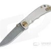 Spartan Blades Harsey Folder 3.25 Nichols Damascus Bronze Hardware Titanium Folder 06