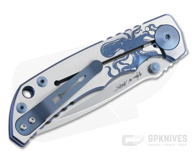 Spartan Harsey Folder Special Edition Blue Kraken Stonewashed S45VN Folder 018 2 Spartan Harsey Folder Special Edition Blue Kraken Stonewashed S45VN Folder 018 - Image 2