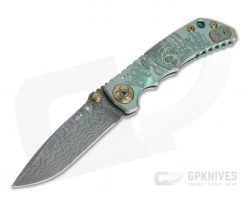 Spartan Harsey Folder Special Edition Plague Doctor Nichols Damascus Folder 062