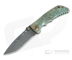 Spartan Harsey Folder Special Edition Plague Doctor Nichols Damascus Folder 064