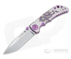 Spartan Harsey Folder Special Edition Purple Dragon Stonewashed S45VN Folder 080