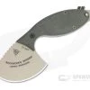 TOPS Backwoods Skinner Coyote Tan Ulu Green Canvas Micarta Fixed Blade SKIN-01