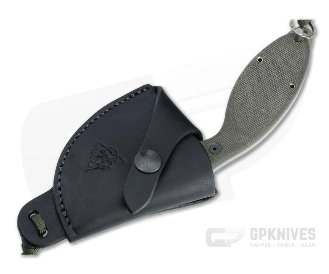 TOPS Backwoods Skinner Coyote Tan Ulu Green Canvas Micarta Fixed Blade SKIN-01 2 TOPS Backwoods Skinner Coyote Tan Ulu Green Canvas Micarta Fixed Blade SKIN-01 - Image 2