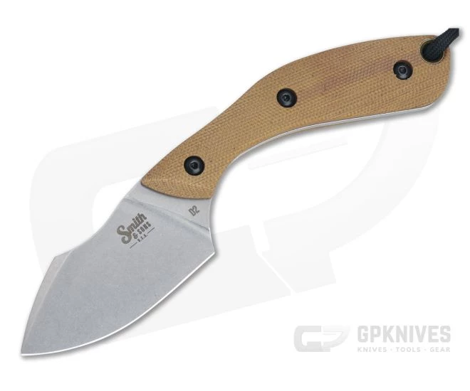 Smith & Sons Apex Stonewashed D2 Natural Micarta Multi Purpose Fixed Blade SM034101 1 Smith & Sons Apex Stonewashed D2 Natural Micarta Multi Purpose Fixed Blade SM034101