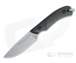 Smith & Sons Axiom V2 Stonewashed AEB-L Black Richlite EDC Fixed Blade