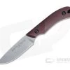 Smith & Sons Axiom V2 Stonewashed AEB-L Burgundy Richlite EDC Fixed Blade