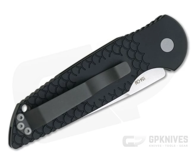 Protech Tactical Response 3 Fish Scale Stonewashed 154CM Black Automatic TR-3-X1-SW 2 Protech Tactical Response 3 Fish Scale Stonewashed 154CM Black Automatic TR-3-X1-SW - Image 2