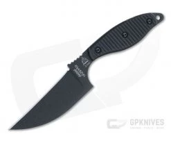 TOPS Knives Unzipper 1095 Black G10 Reverse Edge Pikal Fixed Blade UNZ-01