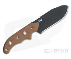 TOPS Wilderness Guide 4.0 Black 1095 Tan Canvas Micarta Fixed Blade WSG-4 -Default Template 4 wsg 4 3